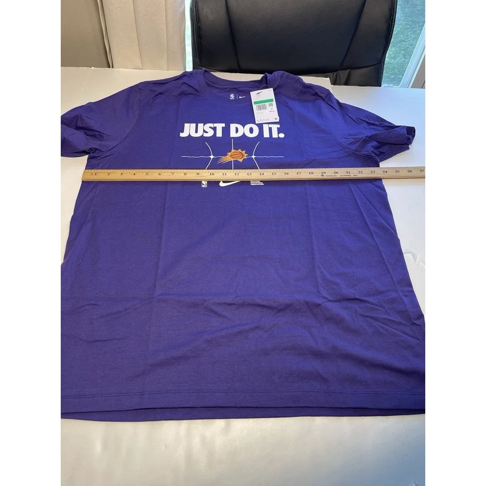 Nike Phoenix Suns Just Do It Men's Cotton T-Shirt Purple Size XL New